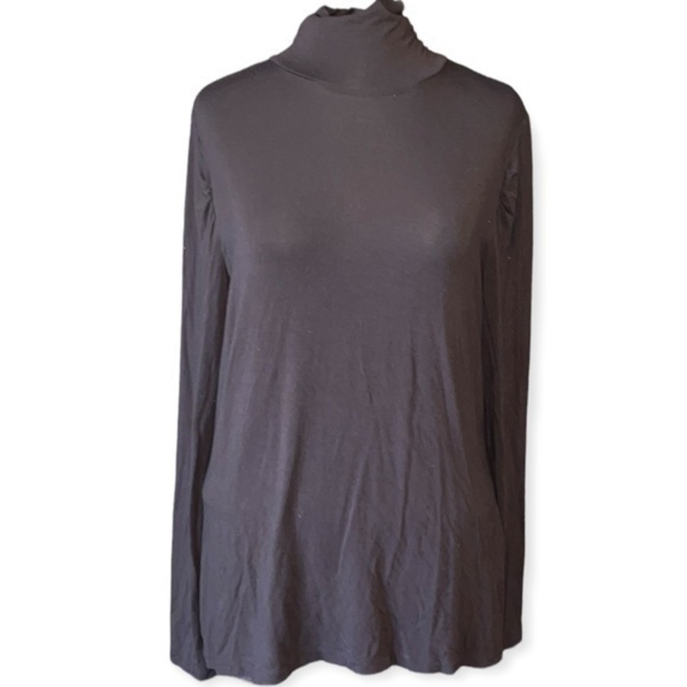 Apt 9 essentials women’s long sleeve turtleneck chocolate brown size medium